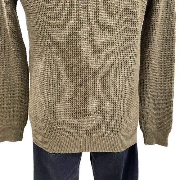 Alesbury Olive Waffle Knit Sweater Gorpcore Outdoors Grandpa Core Forestcore M - Picture 6 of 12